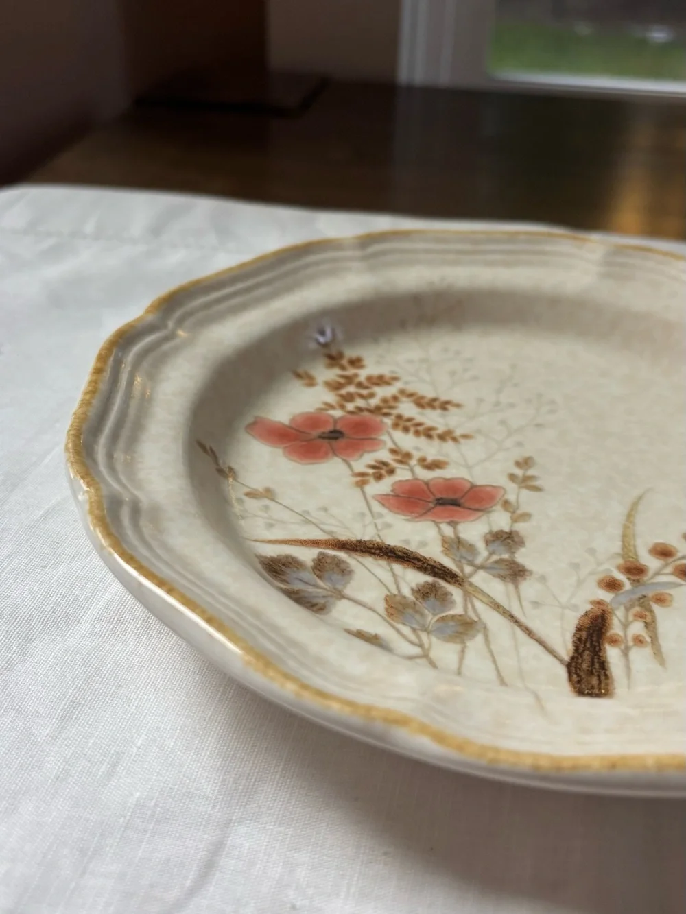 Vintage Mikasa Country Charm Strawflower Salad Plate Made in Japan